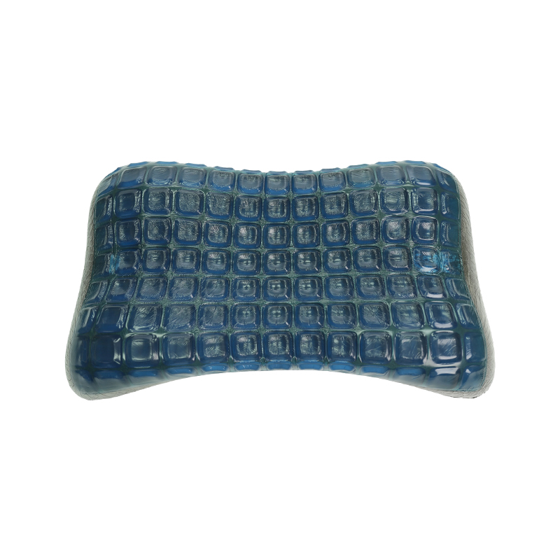 Donkerblauw orthopedisch memory foam gelkussen